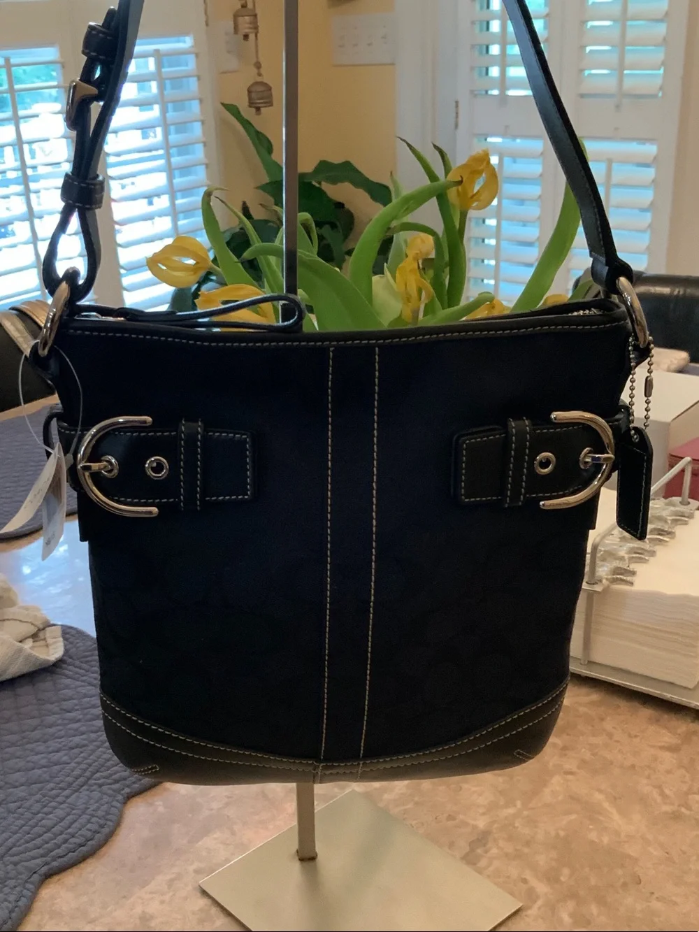 Coach NWT Vintage Signature Small Soft Duffle Leather Shoulder bag - Picture 9 of 17